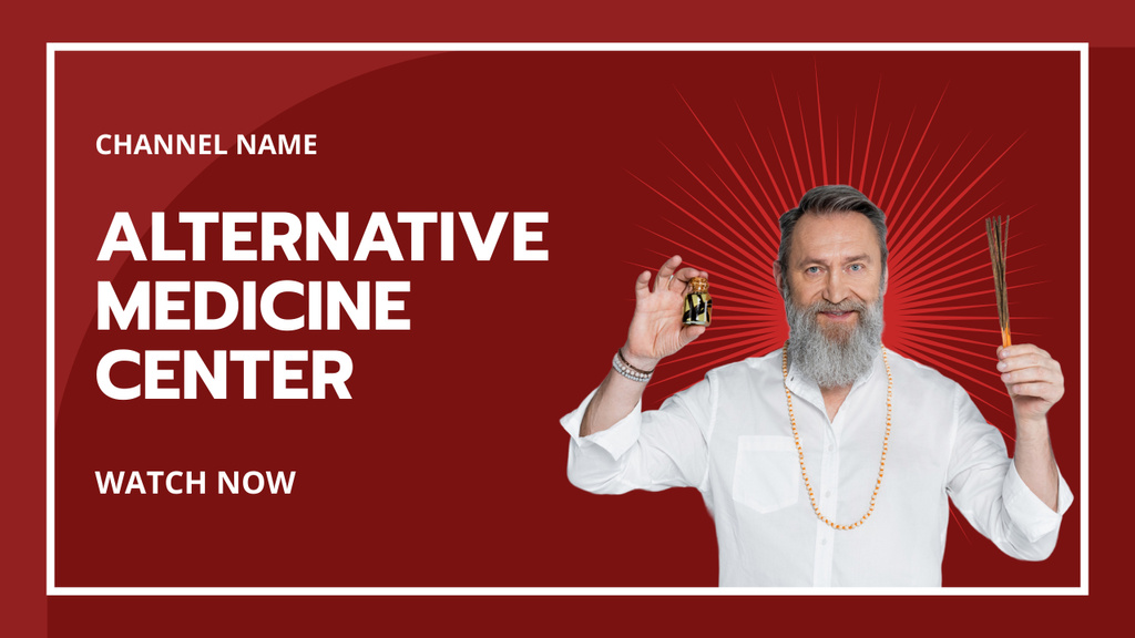 New Alternative Medicine Center Vlog Episode Youtube Thumbnail Šablona návrhu