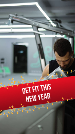 Best Gym Membership At Reduced Price Due To New Year TikTok Video Design Template