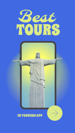 Szablon projektu Oferta wycieczek turystycznych ze smartfonem Mobile Presentation