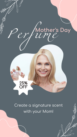 Special Scent Perfume With Discount On Mother's Day Instagram Video Story Design Template