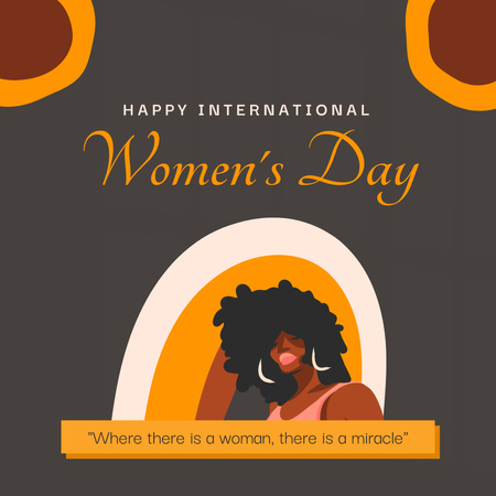 Modèle de visuel Annonce de célébration de la Journée internationale de la femme - Instagram