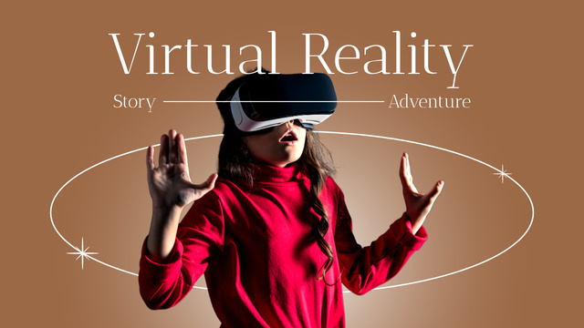 Plantilla de diseño de Virtual Reality Adventures Youtube Thumbnail 