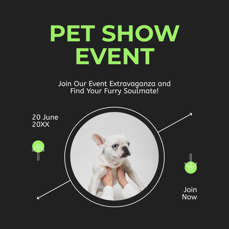 Designvorlage Veranstaltung zur Adoption von Haustieren für Instagram