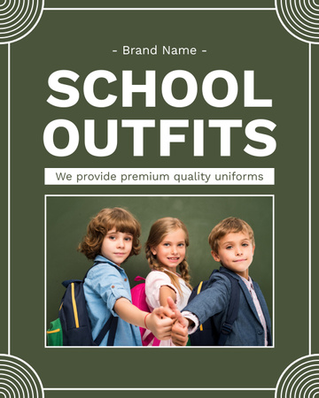 Template di design Offerta uniforme scolastica premium per bambini Instagram Post Vertical