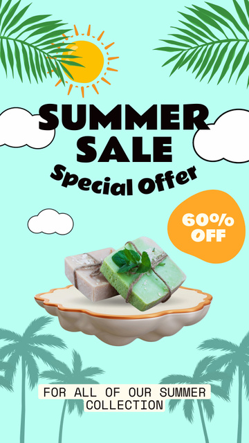 Summer Special Discounts Instagram Video Story Design Template