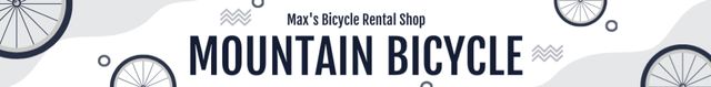 Designvorlage Mountain Bicycles Retail für Leaderboard
