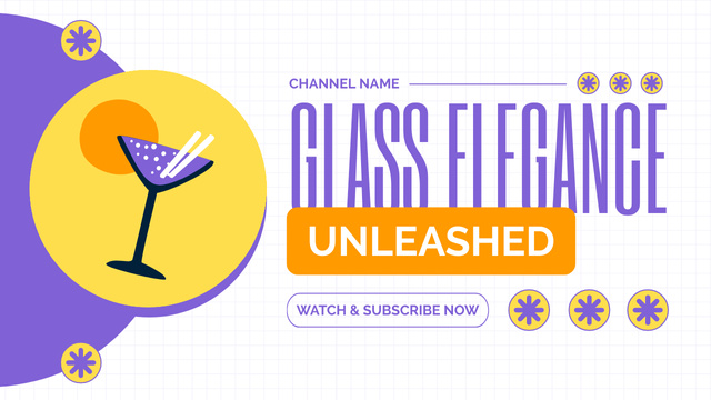 Glassware Elegance In New Vlog Episode Youtube Thumbnail Design Template