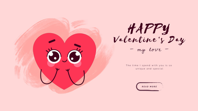 Designvorlage Valentine's Day Loving Hearts für Full HD video