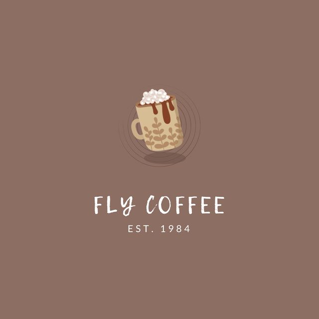 Ontwerpsjabloon van Logo van Offer of Delicious Coffee with Foam