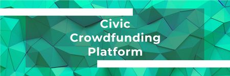 Crowdfunding platform promotion on Stone Pattern Twitter Šablona návrhu