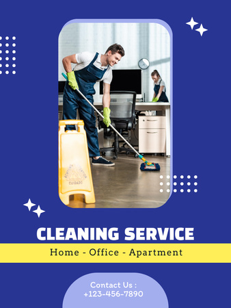 Plantilla de diseño de Cleaning Service Advertisement Poster US 