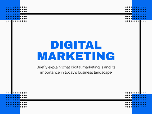 Digital Marketing Brief For Business Owners Presentation – шаблон для дизайна