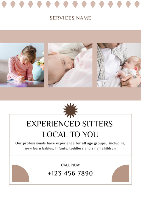 Modèle de visuel Skilled Childcare Assistance Proposal - Poster 28x40in