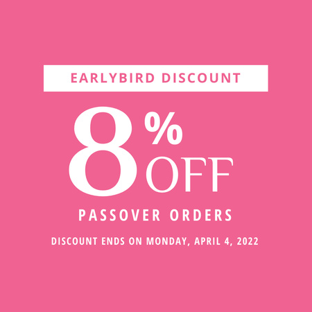 Passover Earlybird Discount Offer Instagram Design Template
