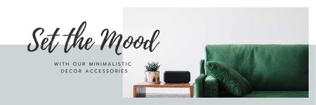 Decor Accessories store ad Email headerデザインテンプレート