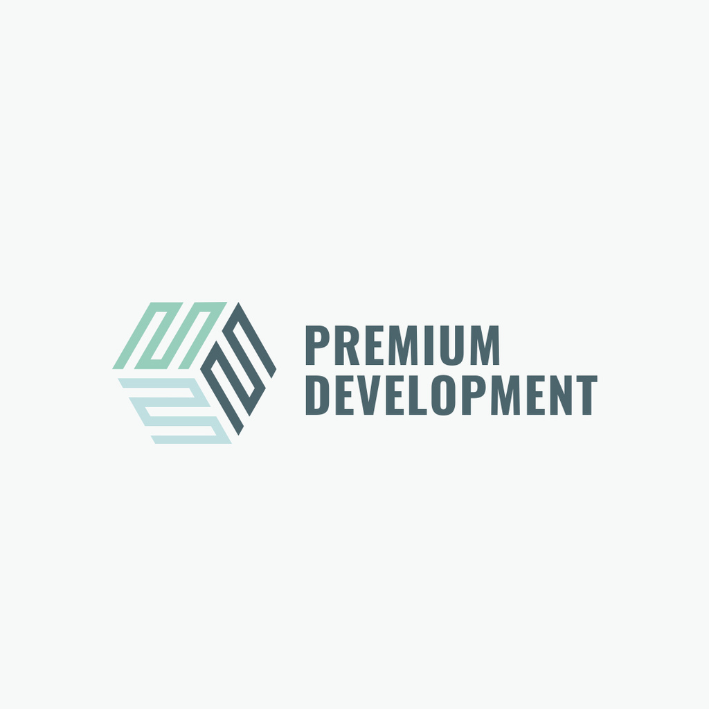 Development Business Simple Icon Logo 1080x1080pxデザインテンプレート