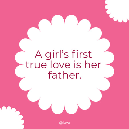 Platilla de diseño Motivational Phrase for Father's Day Instagram