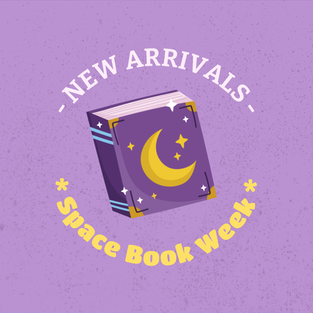 Oznámení o nových knihách v růžové barvě Instagram Šablona návrhu