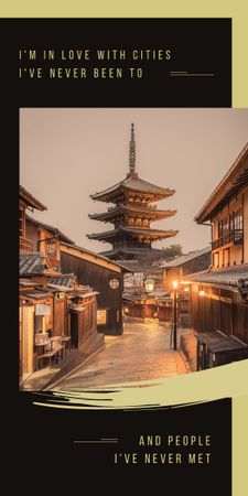 Modèle de visuel bâtiment pagode asiatique - Graphic