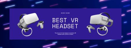 VR Equipment Sale Offer Facebook Video cover Modelo de Design