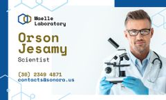 Science Laboratory Ad with in Blue