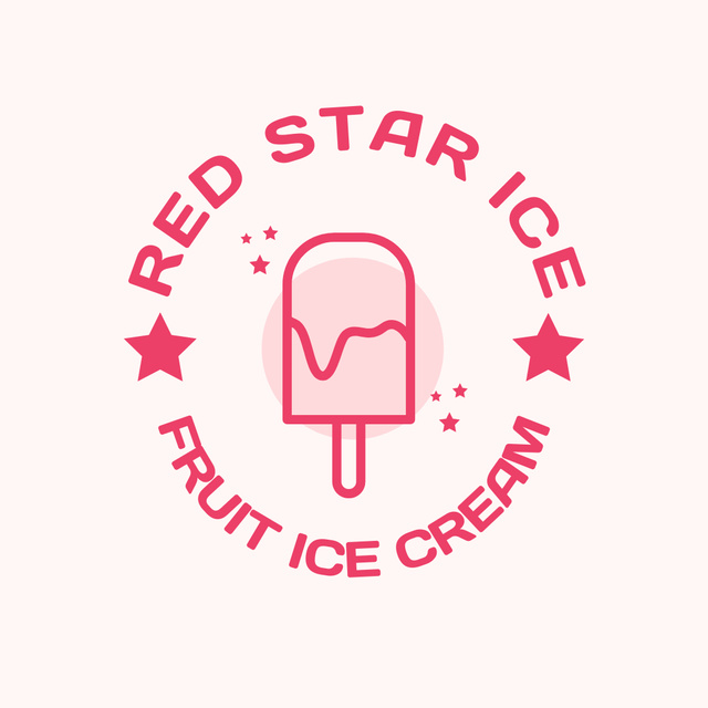 Sweet Shop Ad with Yummy Ice Cream Logo 1080x1080px Modelo de Design