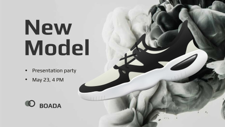 Plantilla de diseño de Fashion Ad with Stylish Sneakers FB event cover 