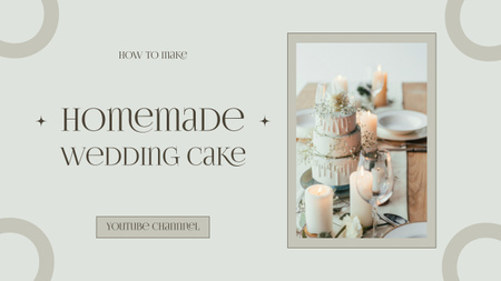 Домашние свадебные торты на продажу Youtube Thumbnail – шаблон для дизайна