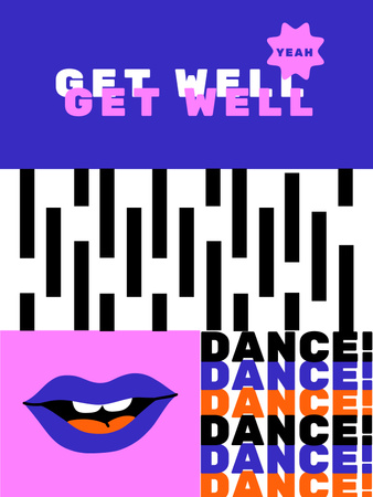 Plantilla de diseño de Anuncio de fiesta con ilustración de colores brillantes Poster US 