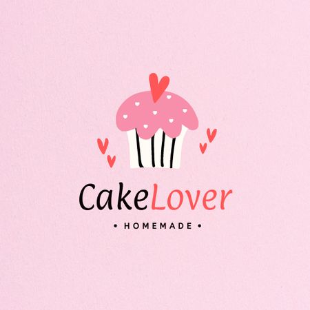 Bakery Ad with Yummy Sweet Cake Logo – шаблон для дизайну