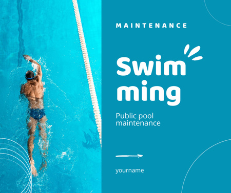 Szablon projektu Public Pool Maintenance Company Service Offering Facebook