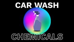 Car Wash Chemicals Ad on Black