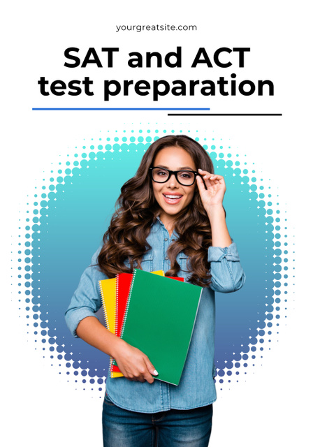 Professional Tutor Services for Test Preparation Poster 28x40in Design Template