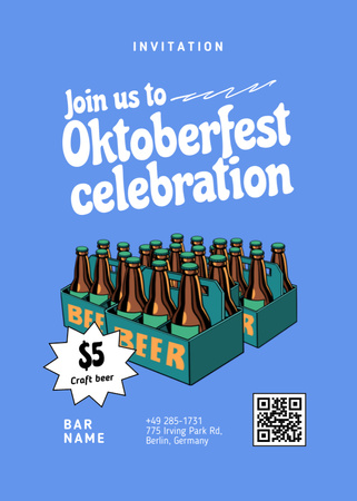 Oktoberfest Celebration Announcement Invitation Πρότυπο σχεδίασης