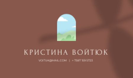 Professional contacts on Floral Shadow Business card – шаблон для дизайна