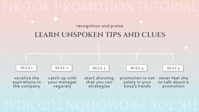 Szablon projektu Tips to How get Work Promotion Mind Map