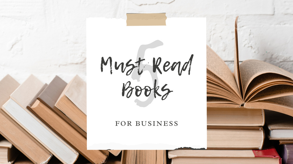 Books for Business Ad Youtube Thumbnail – шаблон для дизайну