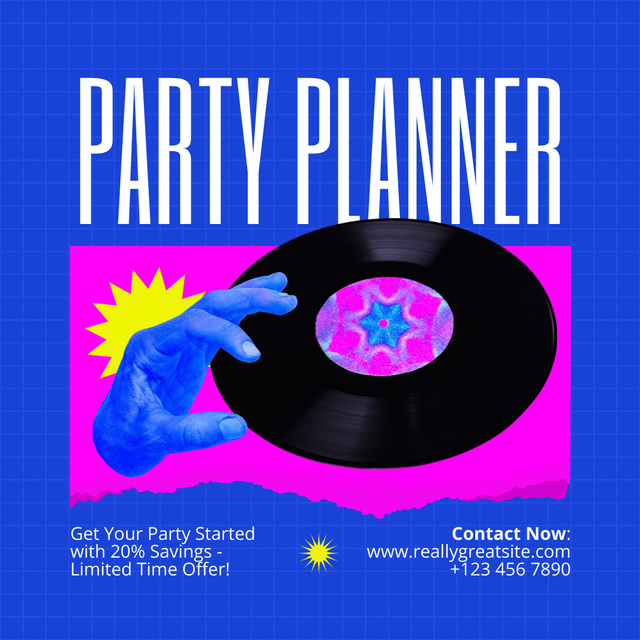 Template di design Limited Time Offer on Party Planning Services Instagram AD