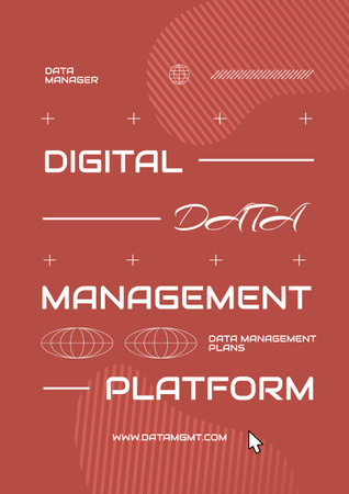 Plantilla de diseño de Digital Services Ad Poster 
