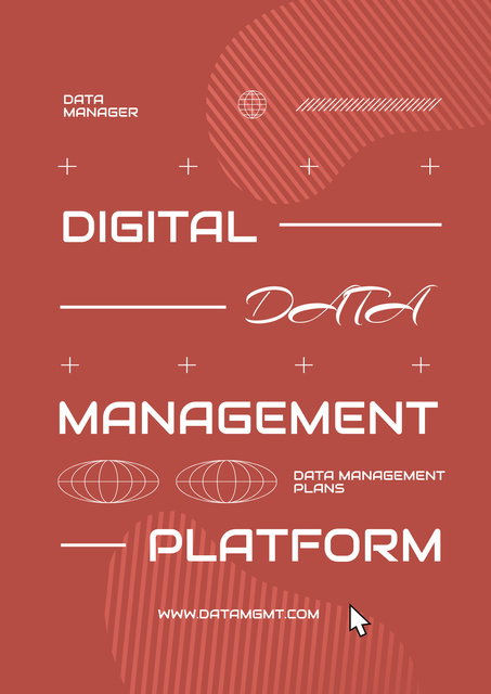Designvorlage Digital Platform Promo für Poster