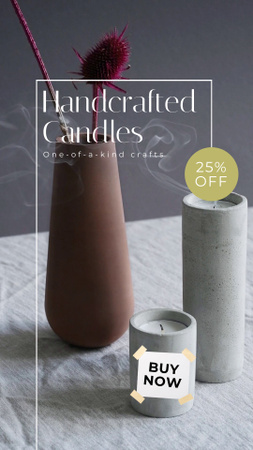 Handcrafted Candles With Discount TikTok Video Design Template