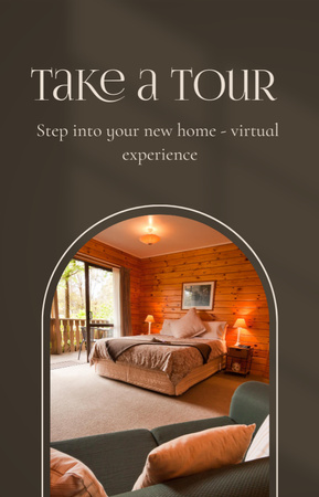 Virtual Room Tour in House IGTV Cover Modelo de Design