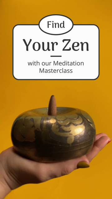 Szablon projektu Finding Zen On Meditation Masterclass In June TikTok Video