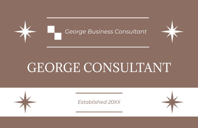 Business Consultant Meeting Appointment Business Card 85x55mm tervezősablon