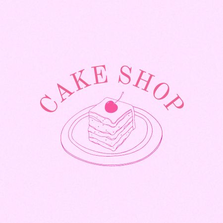 Platilla de diseño Bakery Ad with Yummy Cake Logo