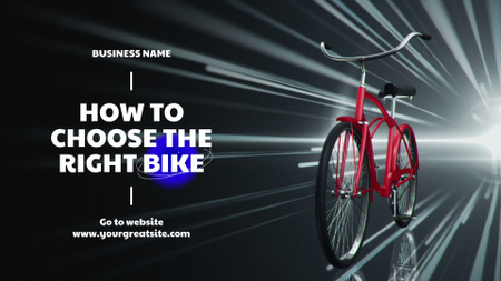 Platilla de diseño Helpful Guide About Choosing Bicycles Full HD video