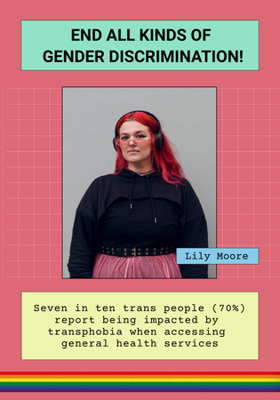 Gender Discrimination Awareness Poster 28x40in Design Template