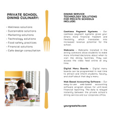 Satisfying School Catering Service Ad with Schoolgirl in Canteen