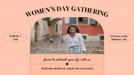 Platilla de diseño Women’s Day Gathering Event Announce Full HD video