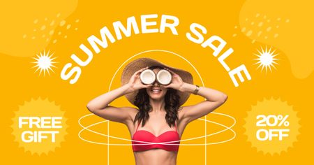 Ontwerpsjabloon van Facebook AD van verkoop van dameszwemkleding